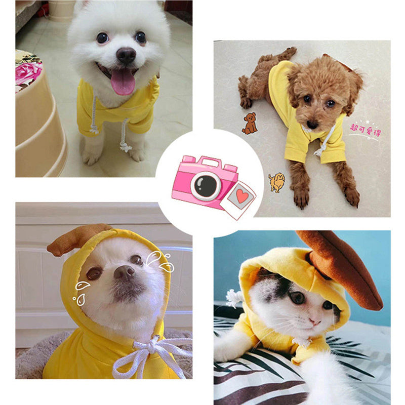 Cute Fruit Dog Fleece Hoodies